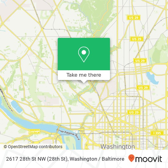2617 28th St NW (28th St), Washington, DC 20008 map