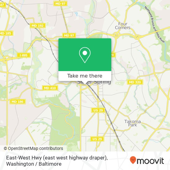 East-West Hwy (east west highway draper), Silver Spring, MD 20910 map