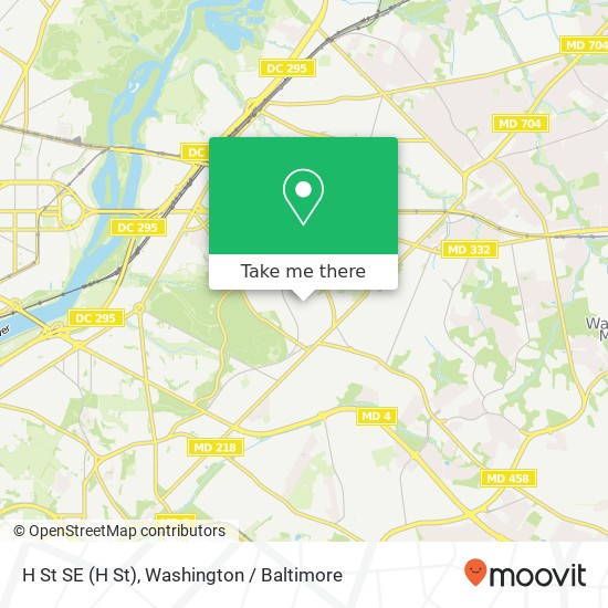 H St SE (H St), Washington, DC 20019 map