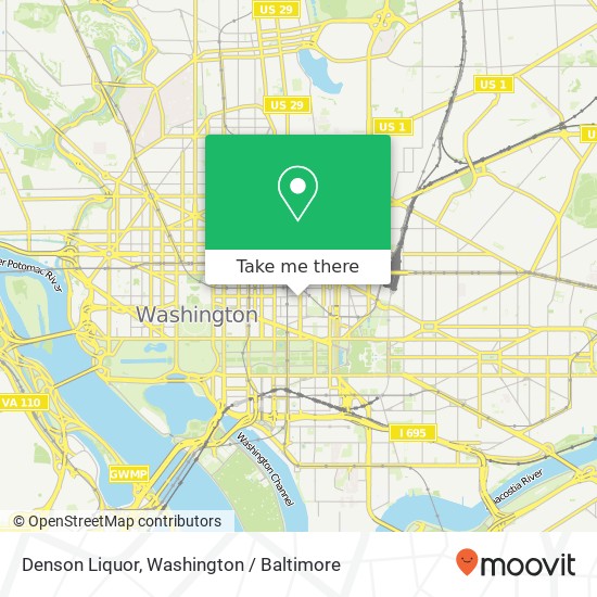 Denson Liquor, 600 F St NW map