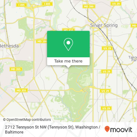 2712 Tennyson St NW (Tennyson St), Washington, DC 20015 map