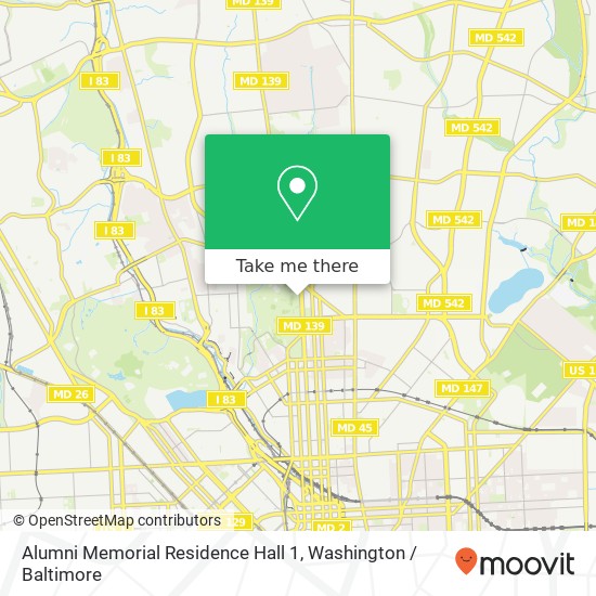 Alumni Memorial Residence Hall 1 map