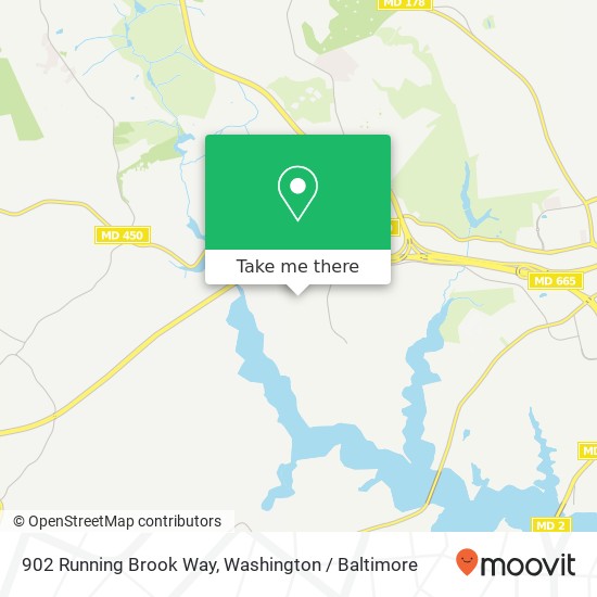 Mapa de 902 Running Brook Way, Annapolis, MD 21401