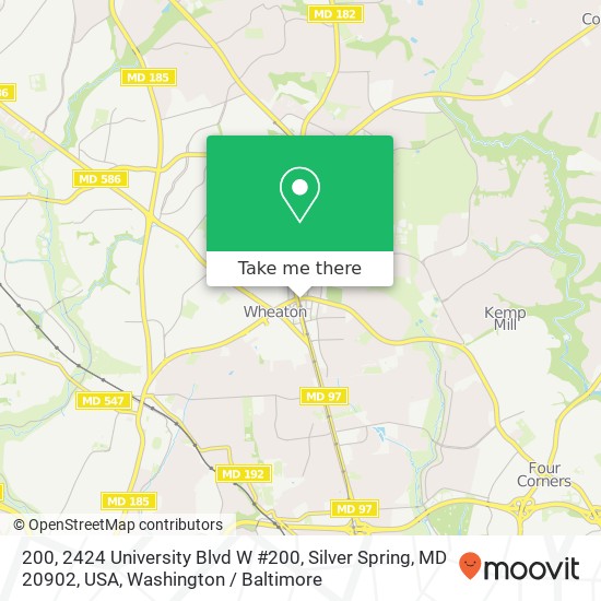 200, 2424 University Blvd W #200, Silver Spring, MD 20902, USA map