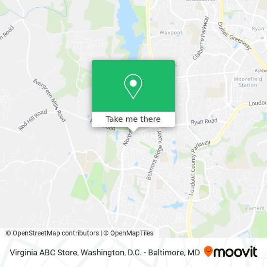 Virginia ABC Store map