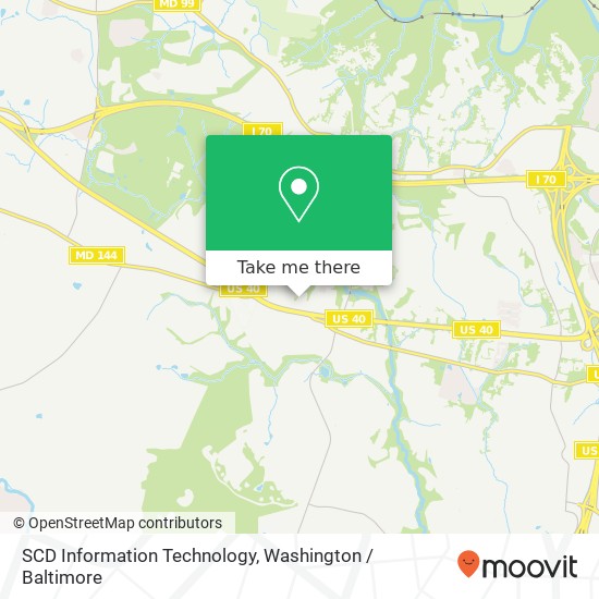 Mapa de SCD Information Technology, 10262 Baltimore National Pike