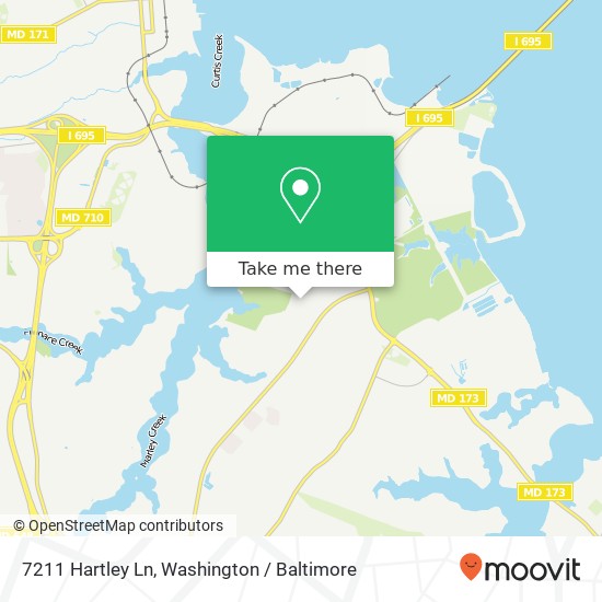 7211 Hartley Ln, Glen Burnie, MD 21060 map