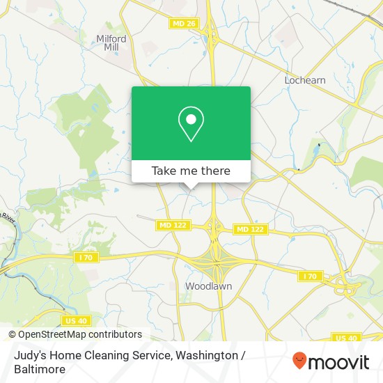 Judy's Home Cleaning Service, 2038 Wildlife Dr map