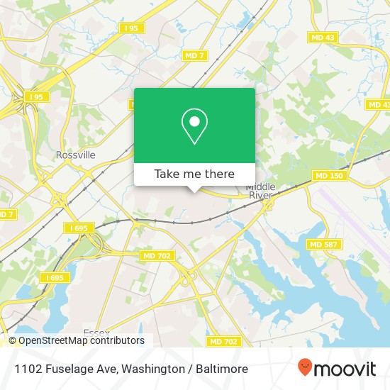 1102 Fuselage Ave, Middle River, MD 21220 map