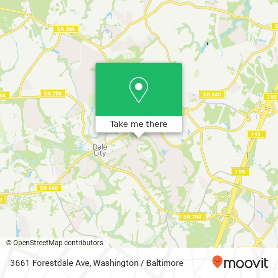 Mapa de 3661 Forestdale Ave, Woodbridge, VA 22193