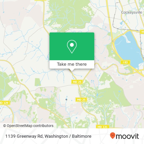 1139 Greenway Rd, Cockeysville, MD 21030 map