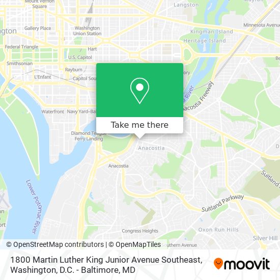 Mapa de 1800 Martin Luther King Junior Avenue Southeast