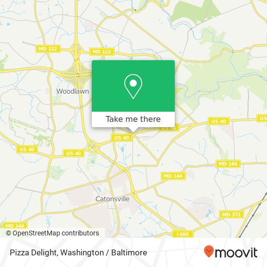 Mapa de Pizza Delight, 5550 Baltimore National Pike