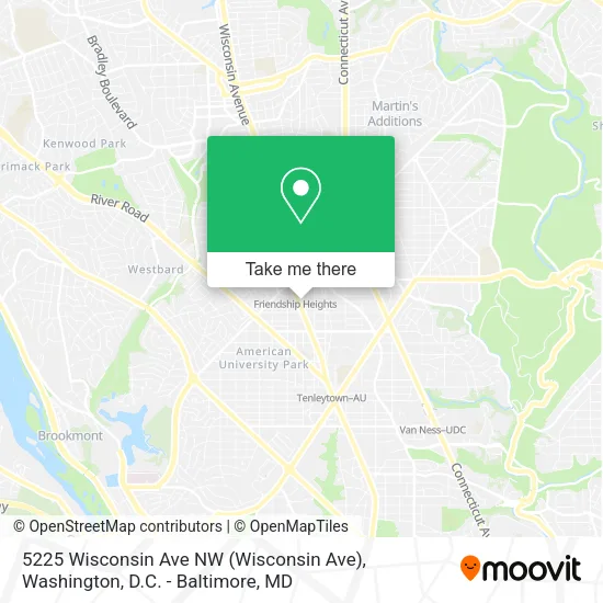 5225 Wisconsin Ave NW map