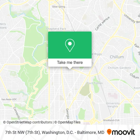 7th St NW map