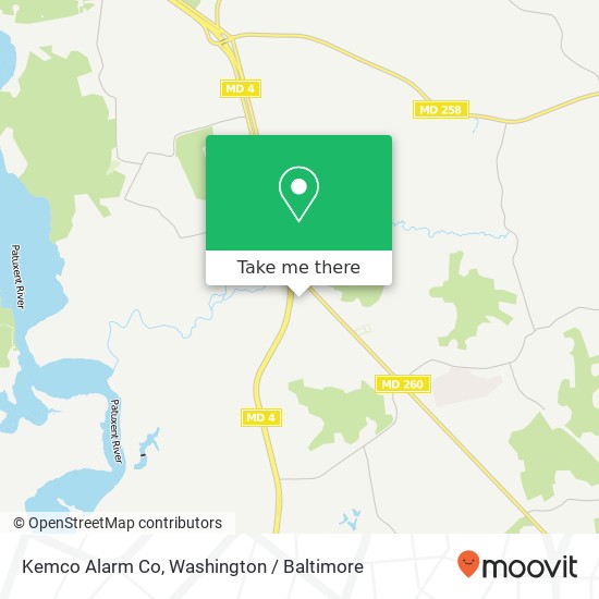 Kemco Alarm Co, 12631 Southern Maryland Blvd map