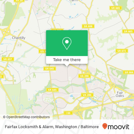 Mapa de Fairfax Locksmith & Alarm, 4086 Majestic Ln