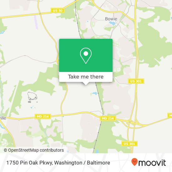 1750 Pin Oak Pkwy, Bowie, MD 20721 map