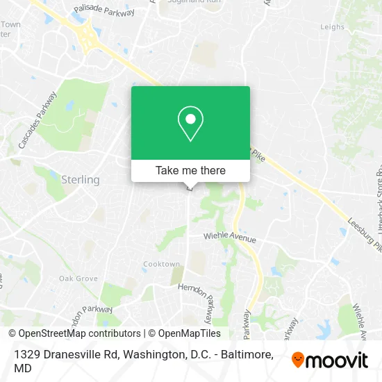 Mapa de 1329 Dranesville Rd