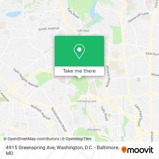 4915 Greenspring Ave map