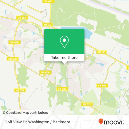 Mapa de Golf View Dr, Chantilly, VA 20152