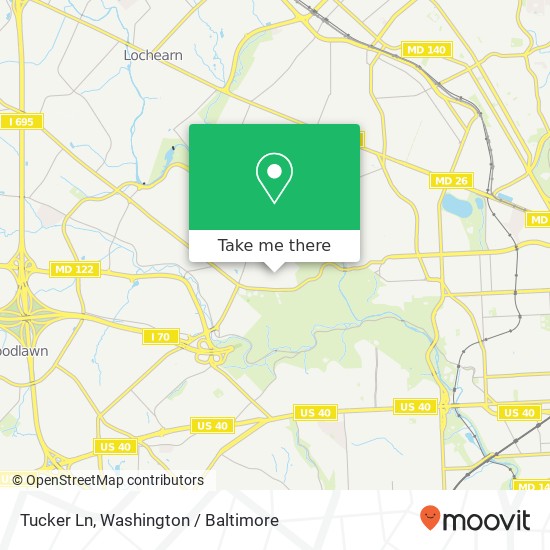 Tucker Ln, Gwynn Oak, MD 21207 map