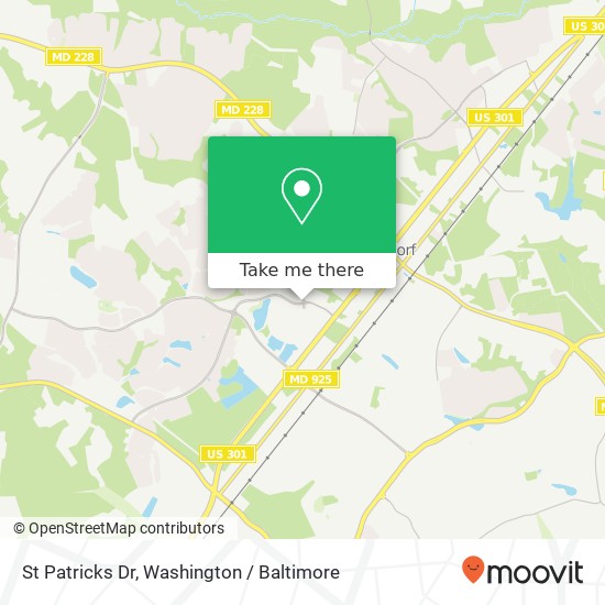 Mapa de St Patricks Dr, Waldorf (SAINT CHARLES), MD 20603