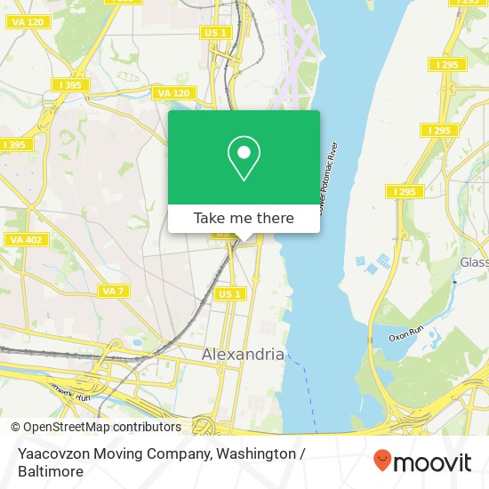 Mapa de Yaacovzon Moving Company, 817 Slaters Ln