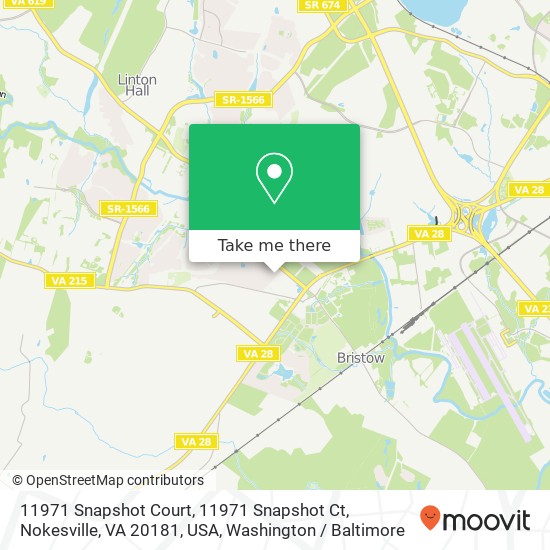 Mapa de 11971 Snapshot Court, 11971 Snapshot Ct, Nokesville, VA 20181, USA