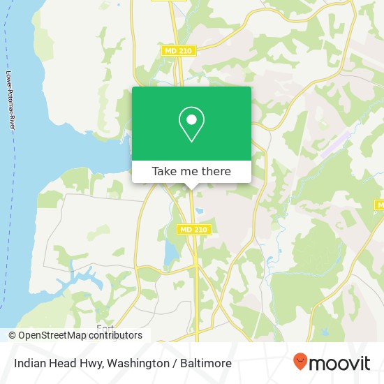 Indian Head Hwy, Fort Washington, MD 20744 map