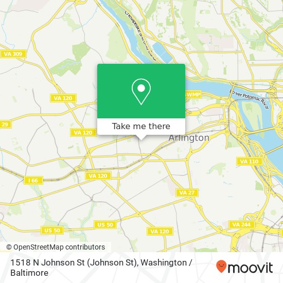 1518 N Johnson St (Johnson St), Arlington, VA 22201 map