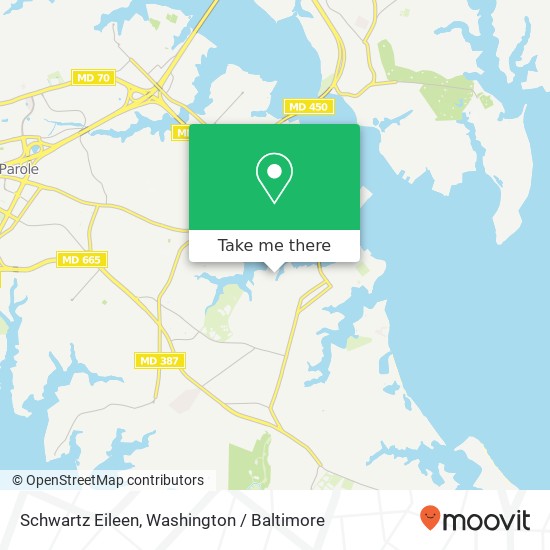 Mapa de Schwartz Eileen, 1003 Moss Haven Ct