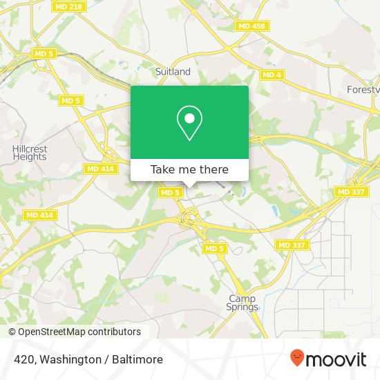 420, 4710 Auth Pl #420, Suitland, MD 20746, USA map