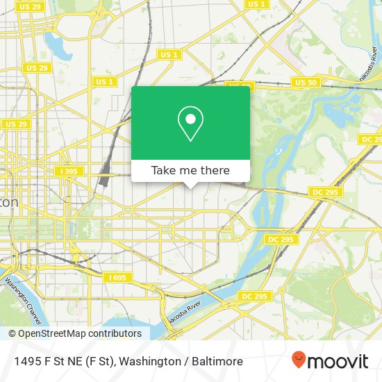 1495 F St NE (F St), Washington, DC 20002 map