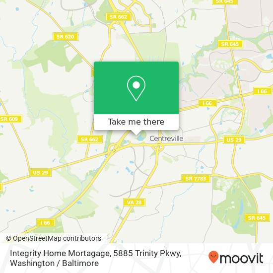Mapa de Integrity Home Mortagage, 5885 Trinity Pkwy