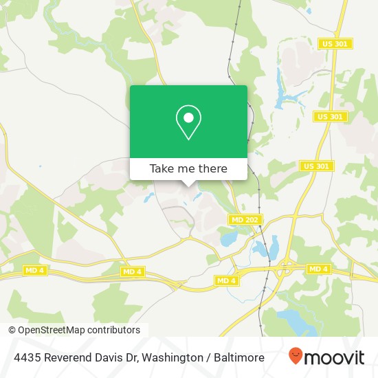 Mapa de 4435 Reverend Davis Dr, Upper Marlboro, MD 20772