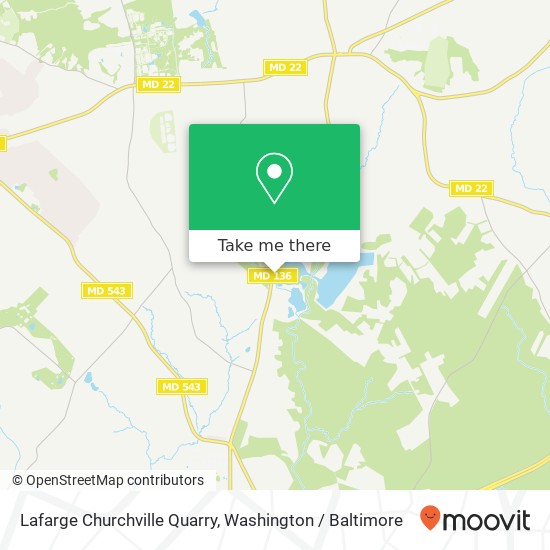 Mapa de Lafarge Churchville Quarry