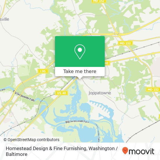 Homestead Design & Fine Furnishing, 1000 Joppa Farm Rd map