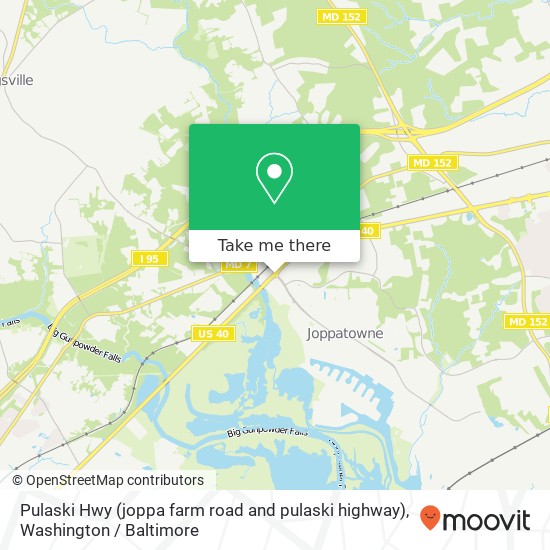 Pulaski Hwy (joppa farm road and pulaski highway), Joppa, MD 21085 map