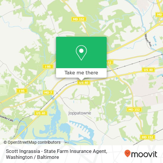 Mapa de Scott Ingrassia - State Farm Insurance Agent, 510 Pulaski Hwy