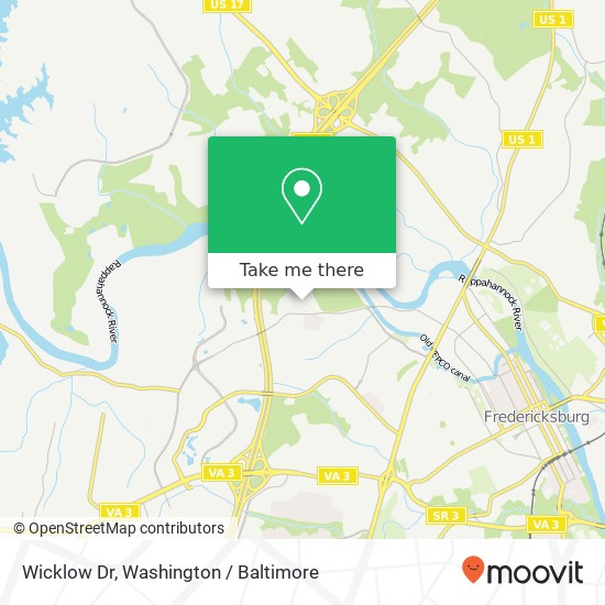 Wicklow Dr, Fredericksburg, VA 22401 map