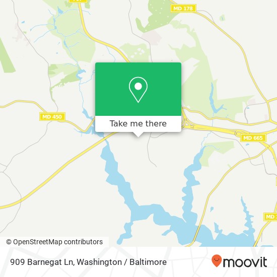 Mapa de 909 Barnegat Ln, Annapolis, MD 21401