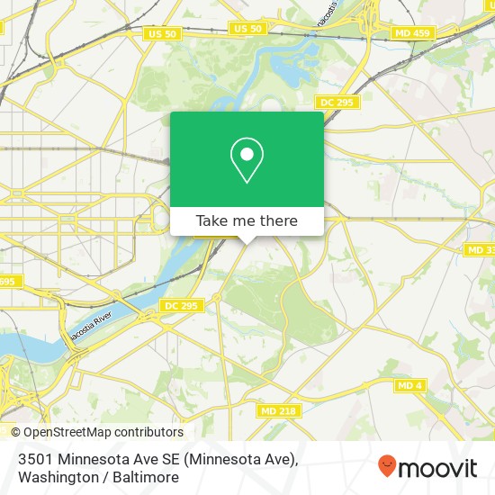 3501 Minnesota Ave SE (Minnesota Ave), Washington, DC 20019 map
