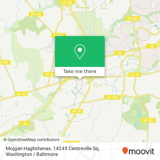 Mojgan Haghshenas, 14245 Centreville Sq map