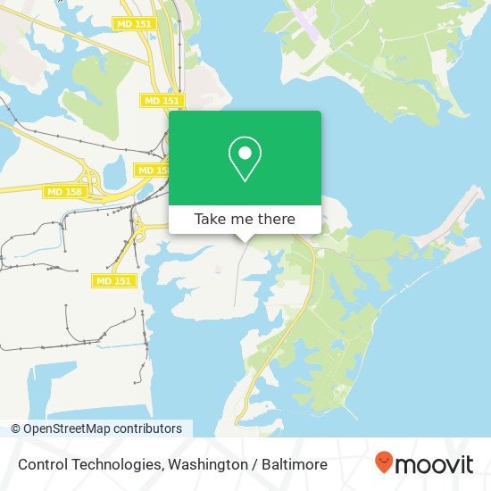 Mapa de Control Technologies, 7615 Sparrows Point Blvd