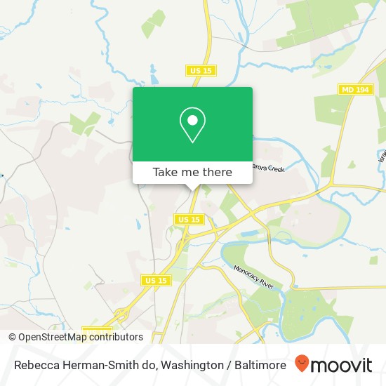 Mapa de Rebecca Herman-Smith do, 56 Thomas Johnson Dr