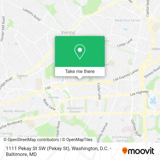 1111 Pekay St SW map