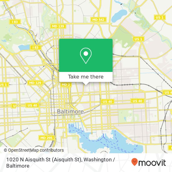 1020 N Aisquith St (Aisquith St), Baltimore, MD 21202 map