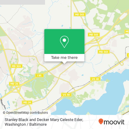 Mapa de Stanley Black and Decker Mary Celeste Eder, 1427 Valley Forge Way