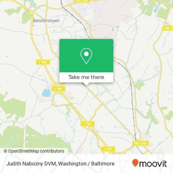 Judith Nabozny DVM, 11617 Reisterstown Rd map